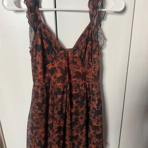 wild fable Rust Brown Floral Sundress